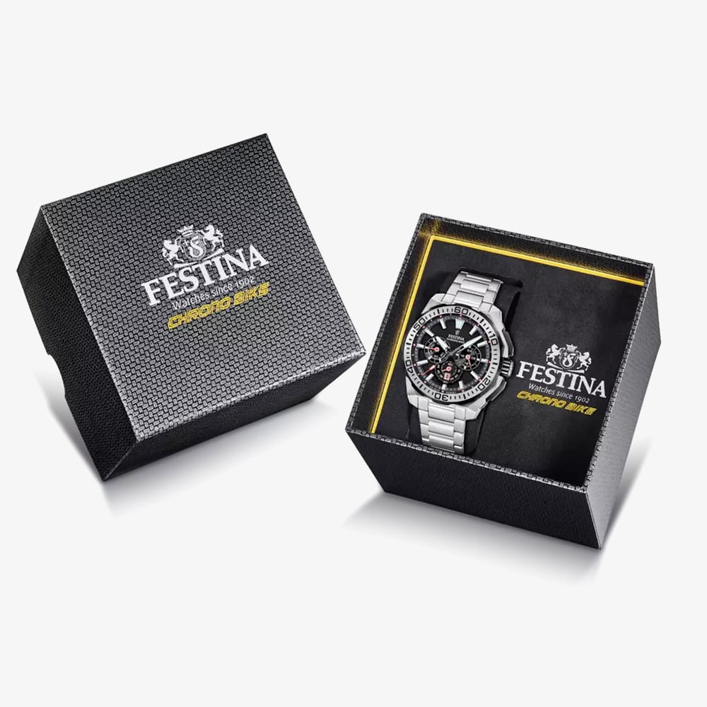Festina Mens Chrono Bike Black Dial Chronograph Watch F20724/7