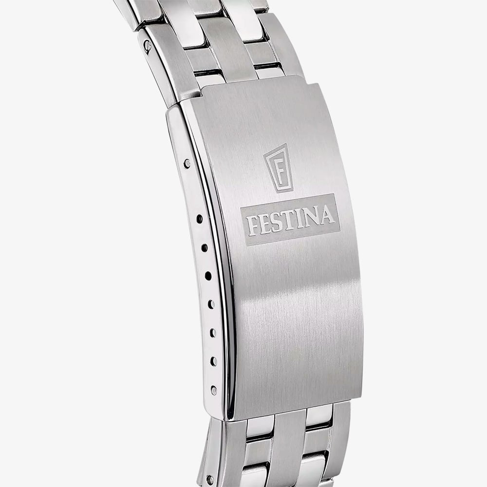 Festina Mens Classics Blue Dial Bracelet Watch F20357/3