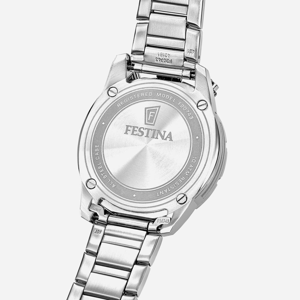 Festina Mens The Originals Bullhead Yellow Dial Chronograph Watch F20743/4