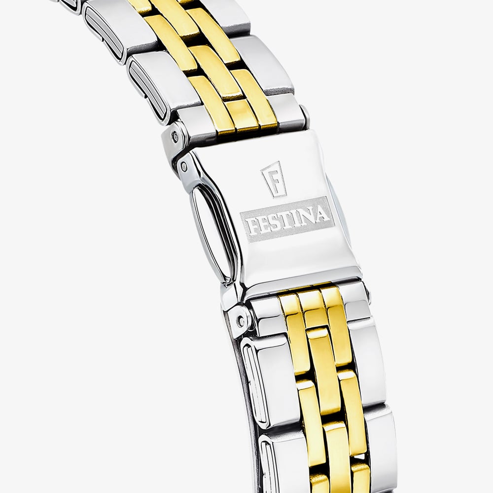 Festina Ladies Mademoiselle Two Tone Date Watch F16868/1