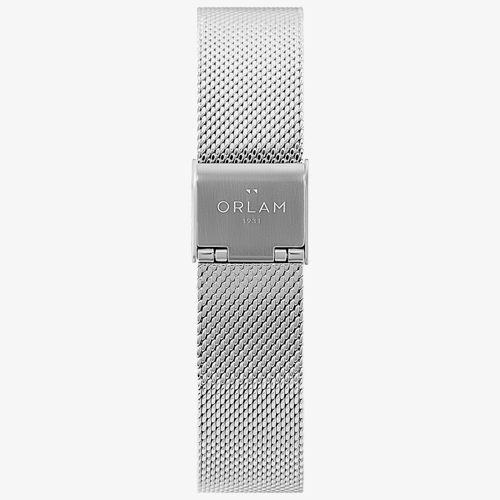 Orlam Mens Dawn White Dial Mesh Bracelet Watch ORSSMAU003