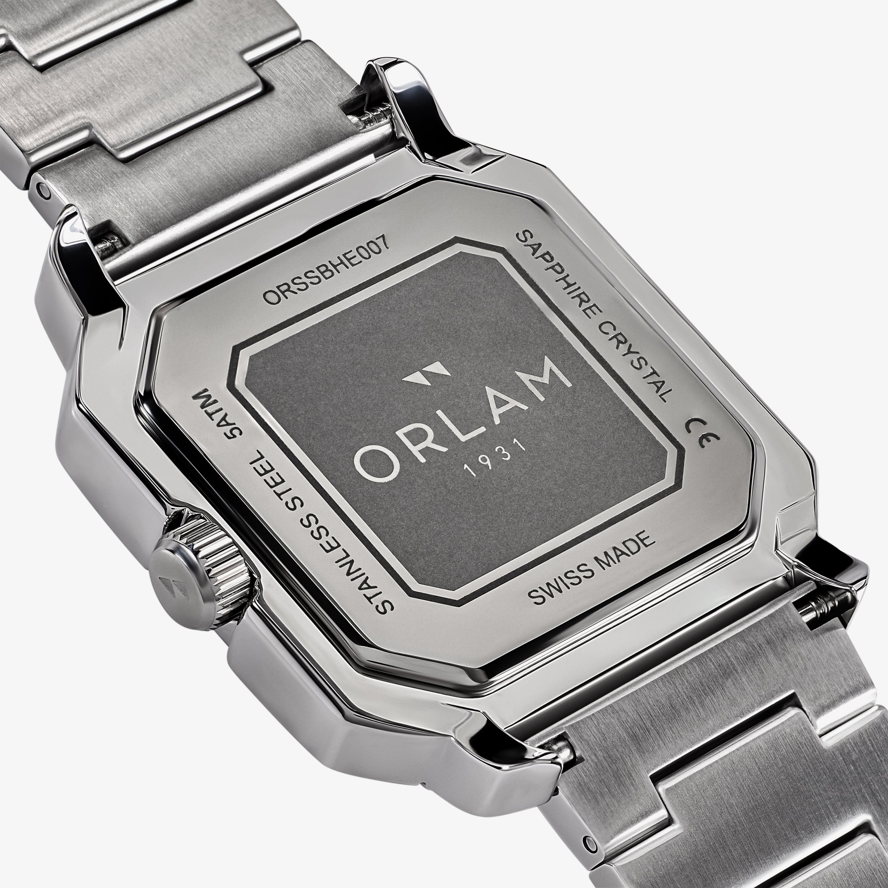 Orlam Mens Heritage Green Octagon Dial Bracelet Watch ORSSBHE007