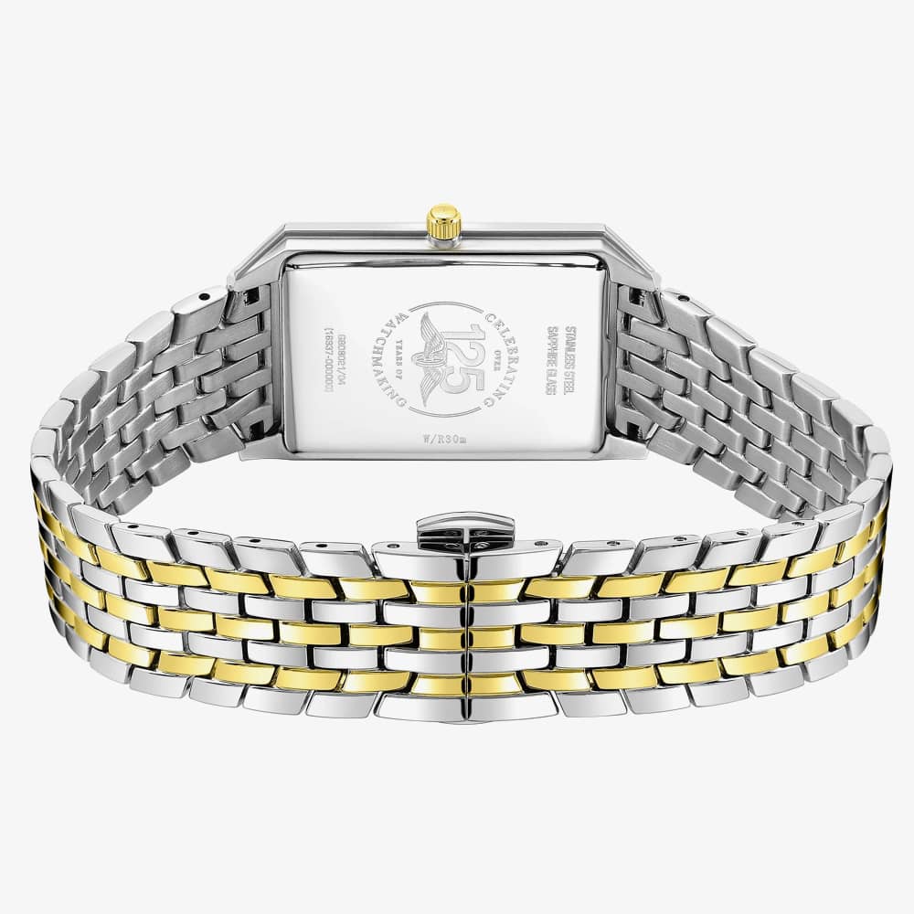 Rotary Ultra Slim Two Colour Rectangular Watch GB08021/04