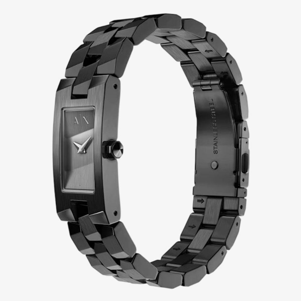 Armani Exchange Ladies Aria Black Bracelet Watch AX4702