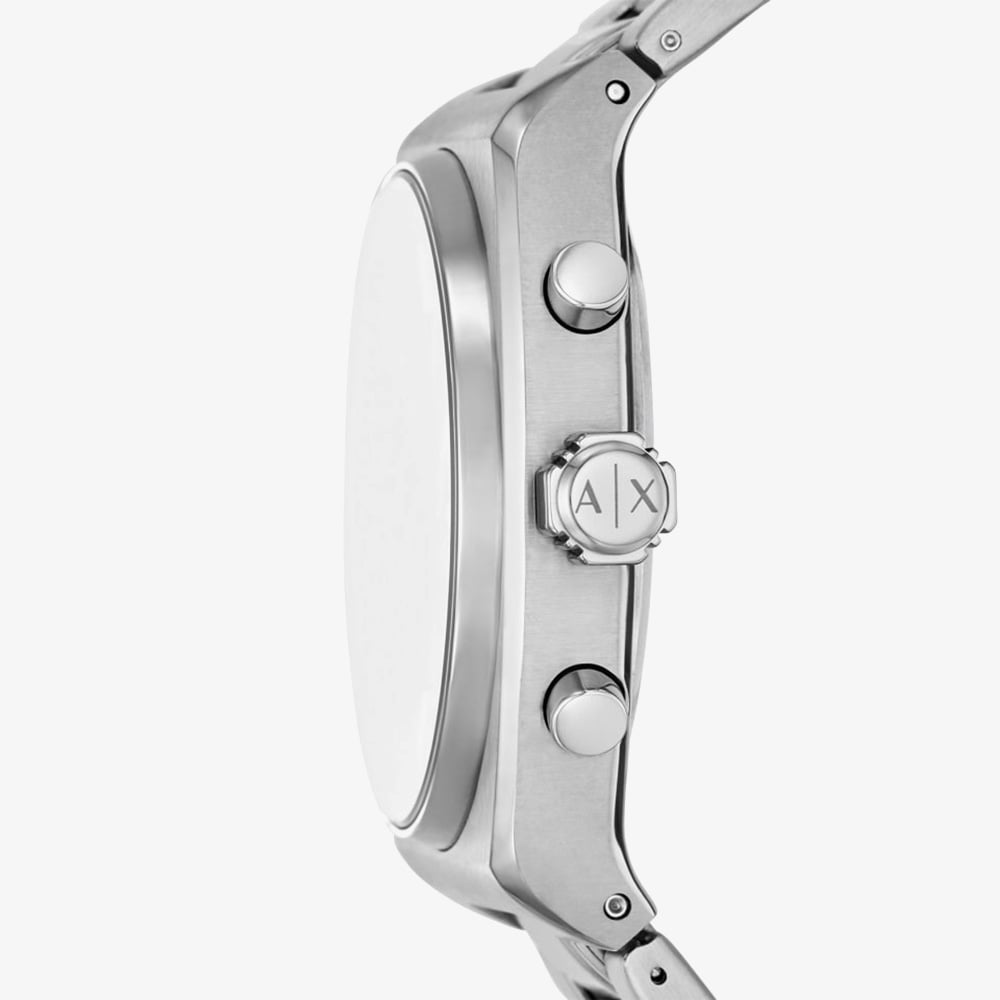 Armani Exchange Mens Silver Chronograph Watch AX2820