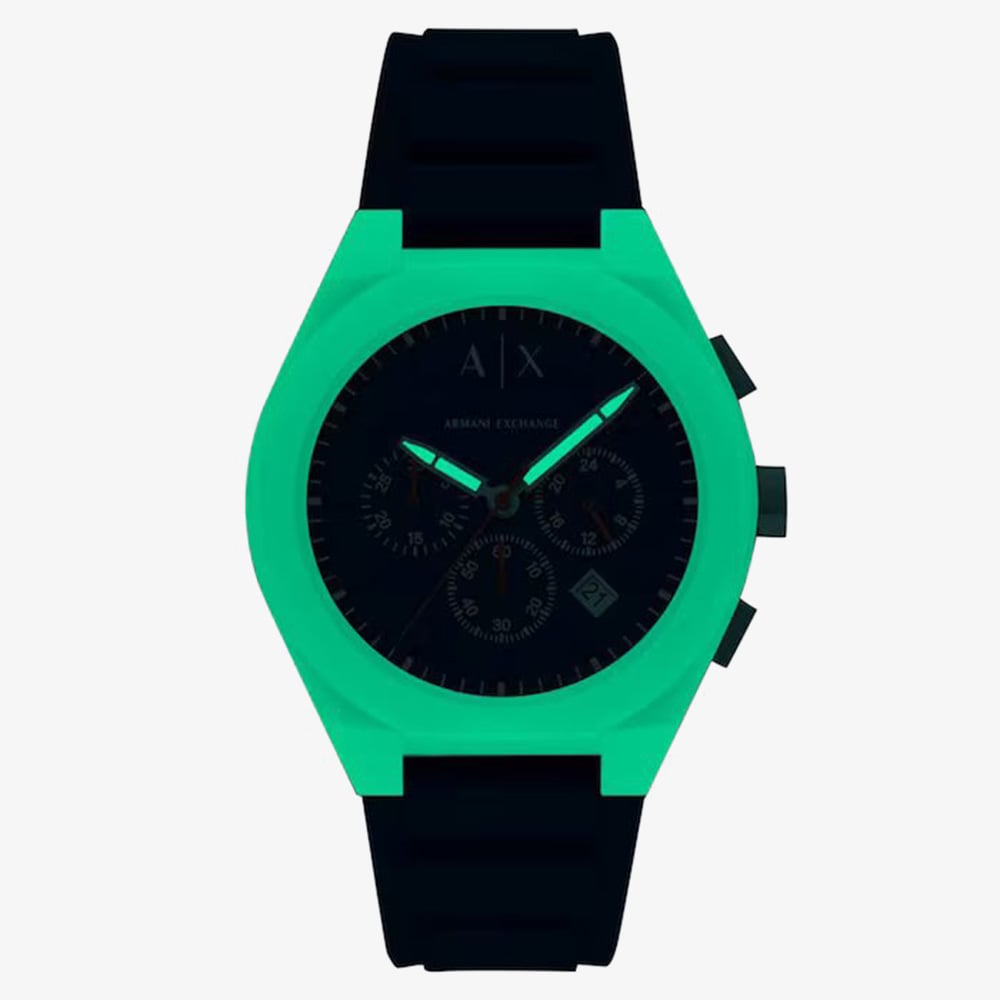 Armani Exchange Mens Sync Two Tone Blue Chronograph Watch AX4170