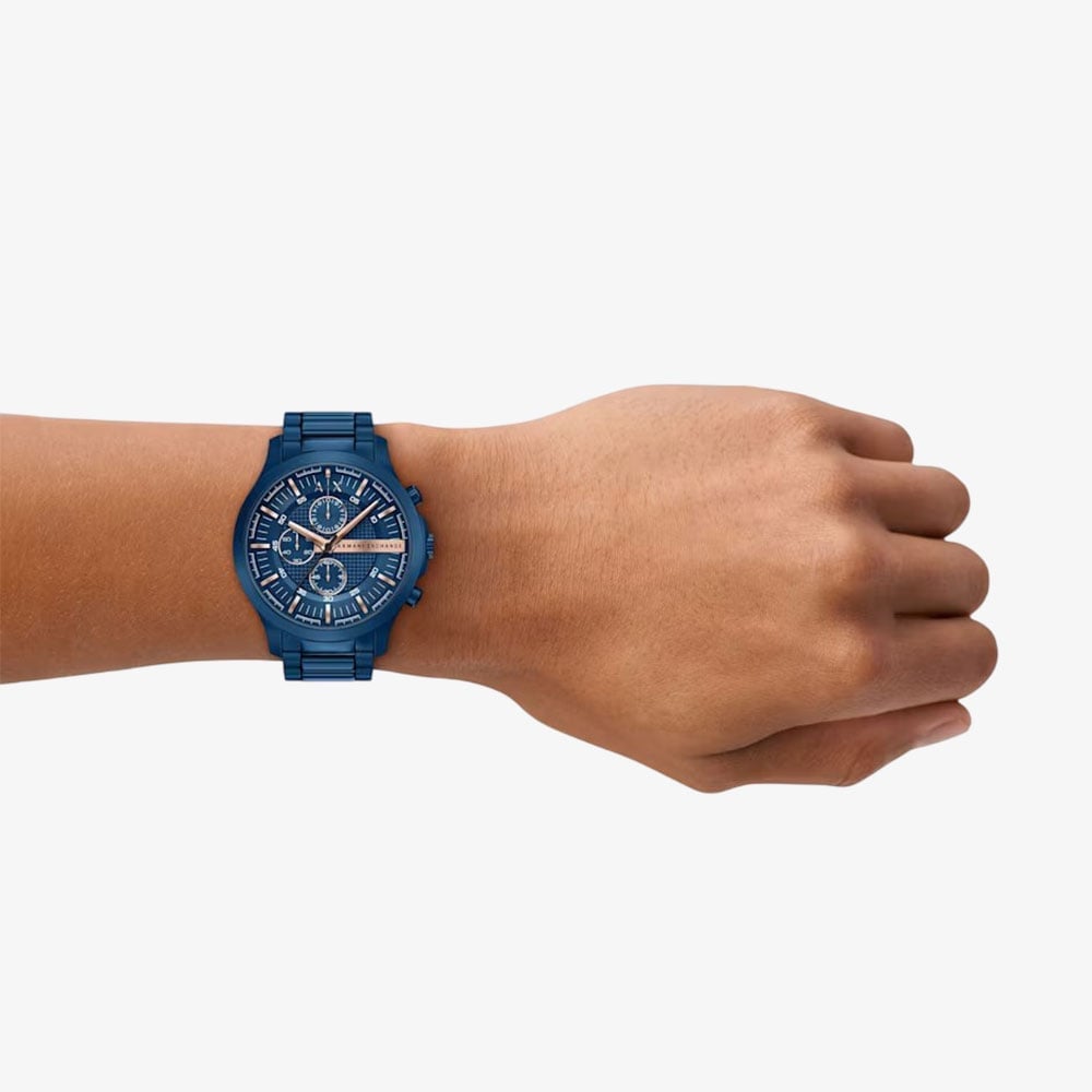 Armani Exchange Mens Hampton Blue Bracelet Watch AX2468