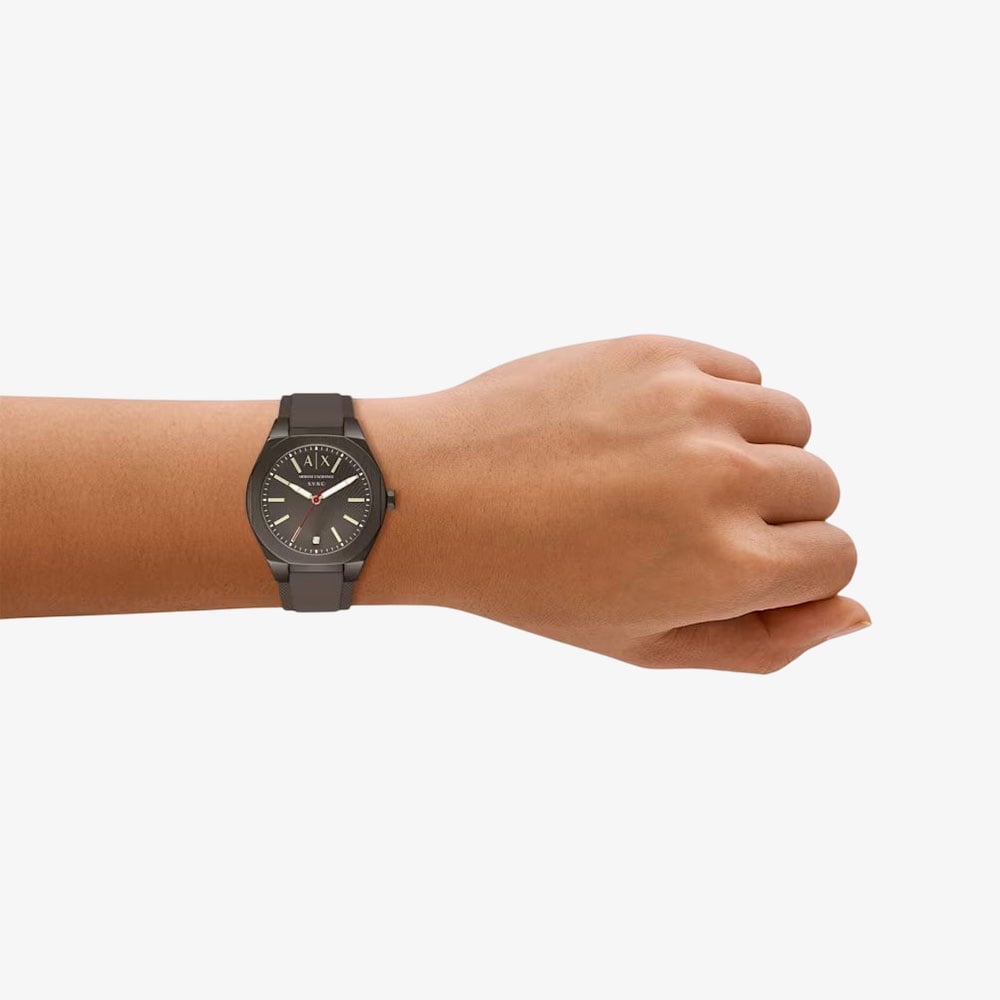 Armani Exchange Mens Sync Brown Strap Watch AX6033