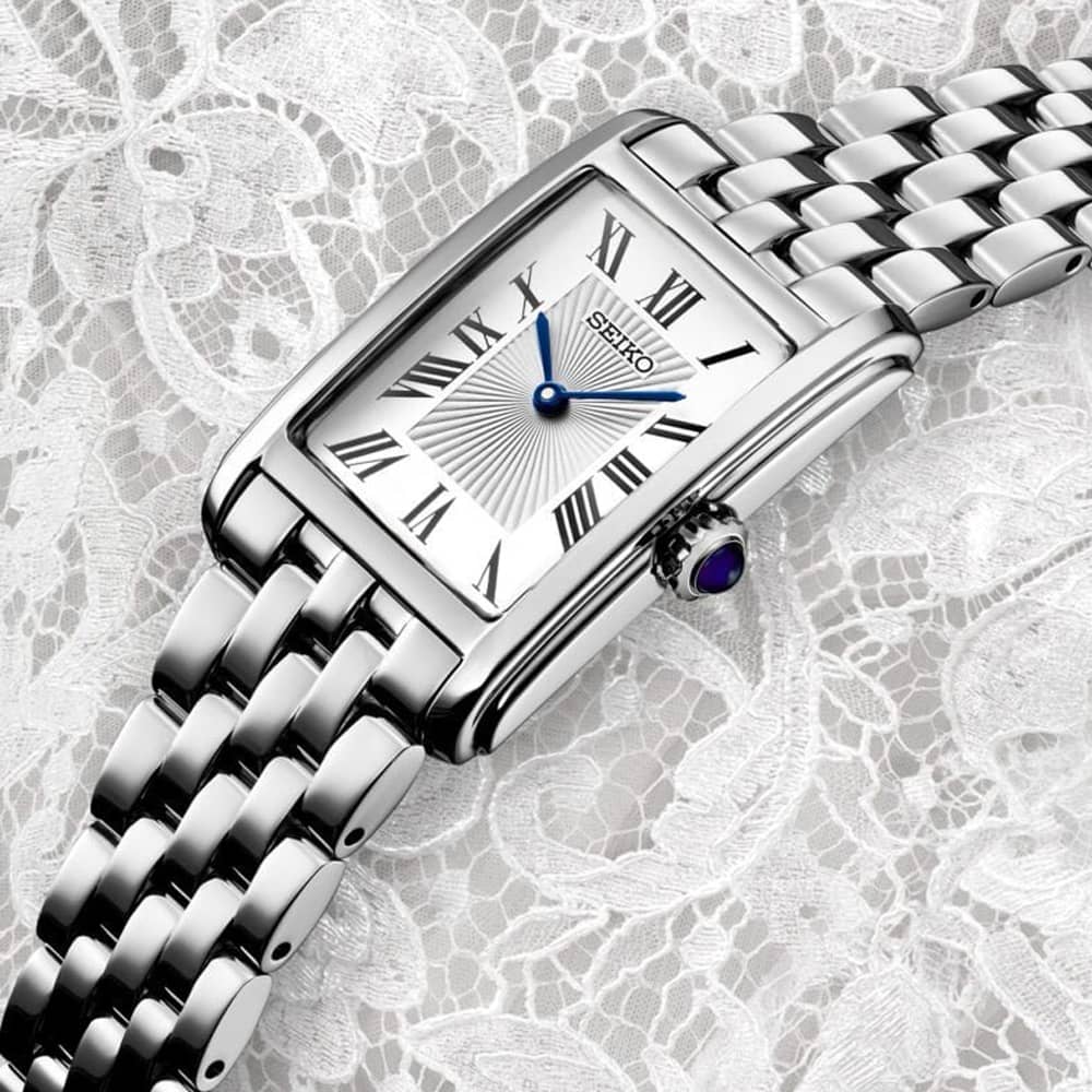 Seiko Ladies Classic White Dial Bracelet Watch SWR083P1