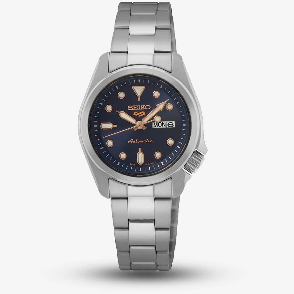Seiko 5 Sports Compact Silver & Blue Watch