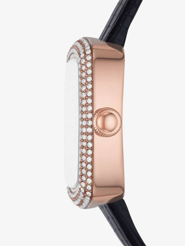 Emporio Armani Ladies Rose Gold Plated Mother Of Pearl Watch AR11495