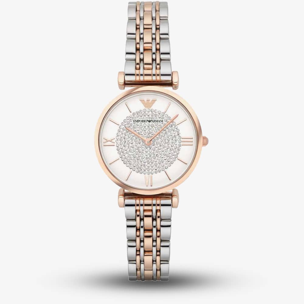 House of Watches - Emporio Armani Ladies Two Tone Bracelet Watch AR1926