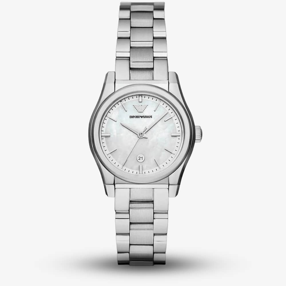 House of Watches - Emporio Armani Ladies Federica Mother of Pearl Watch AR11557