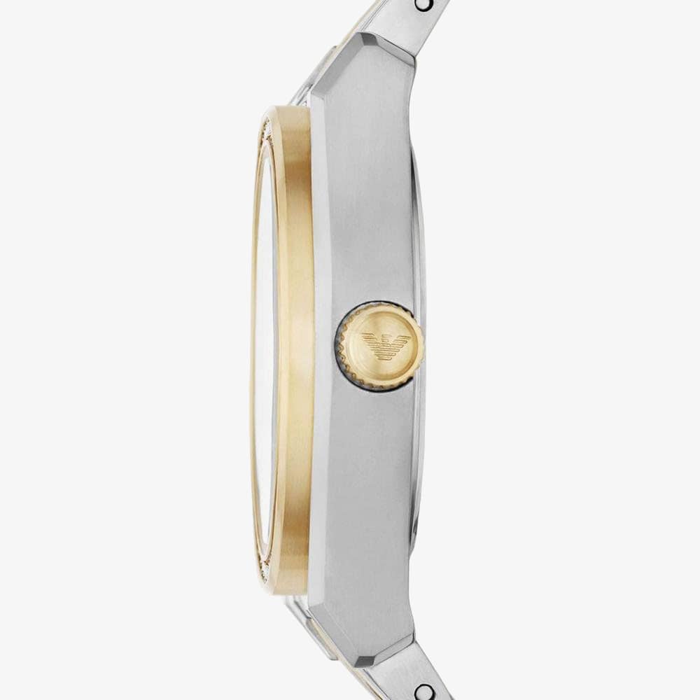 Emporio Armani Ladies Federica Gold Tone Crystal Set Watch AR11559