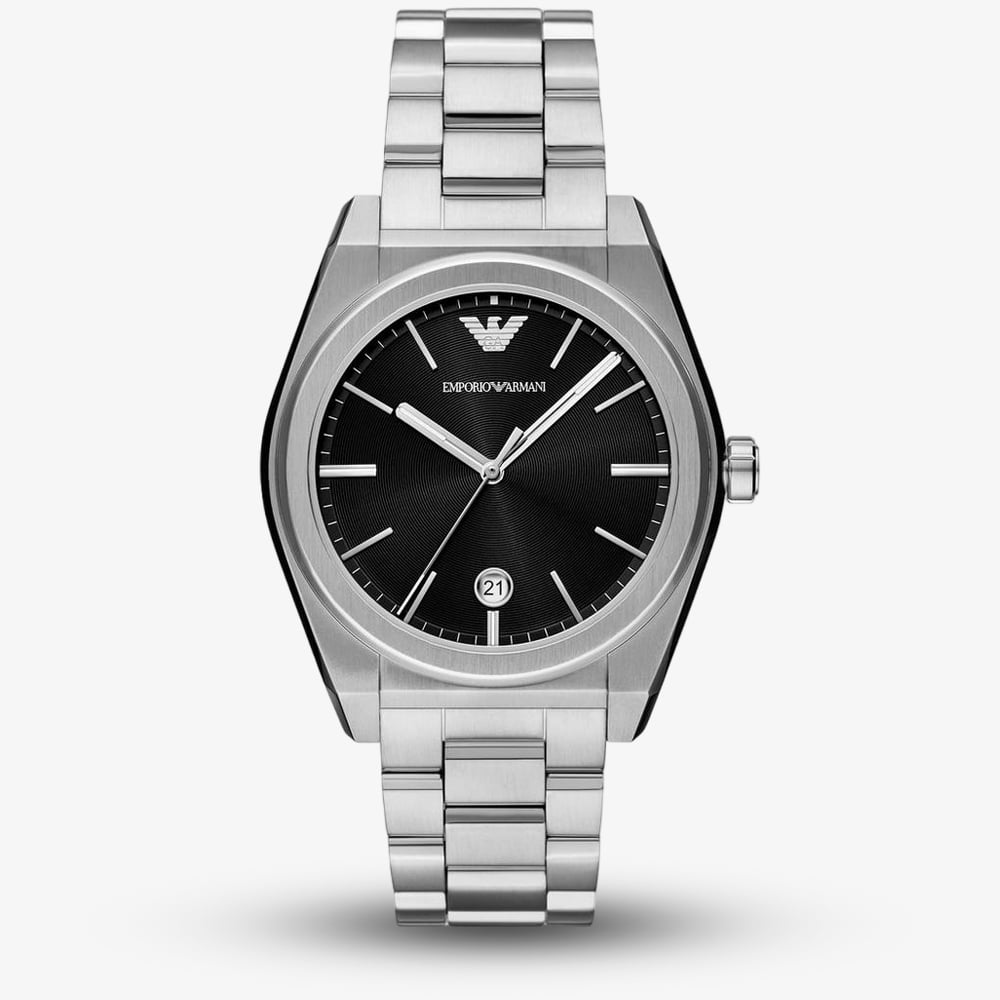 Emporio Armani Watch for Men, Quartz Three Hand Movement and 41mm Case Size with Stainless Steel Strap - Image 3