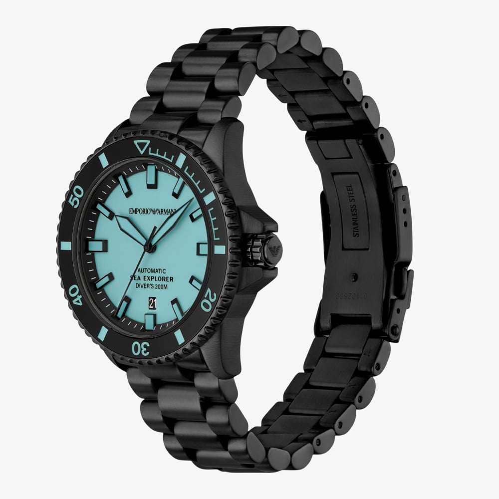 Emporio Armani Mens Sea Explorer Blue Dial Watch AR60084