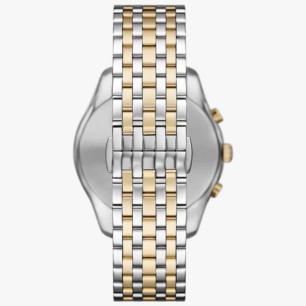 Emporio Armani Mens Antonio Two-Tone Chronograph Watch AR11713