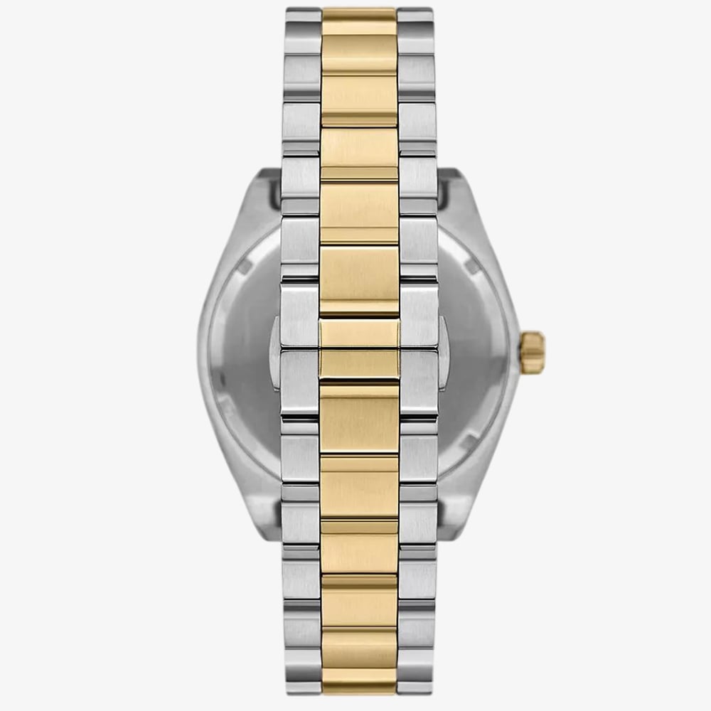 Emporio Armani Mens Federico Two-Tone Black Dial Watch AR11715