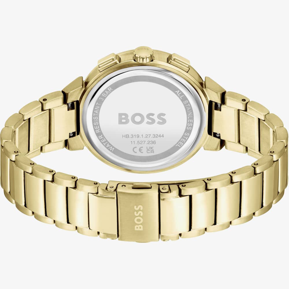 BOSS One Gold Plated Crystal Watch 1502679