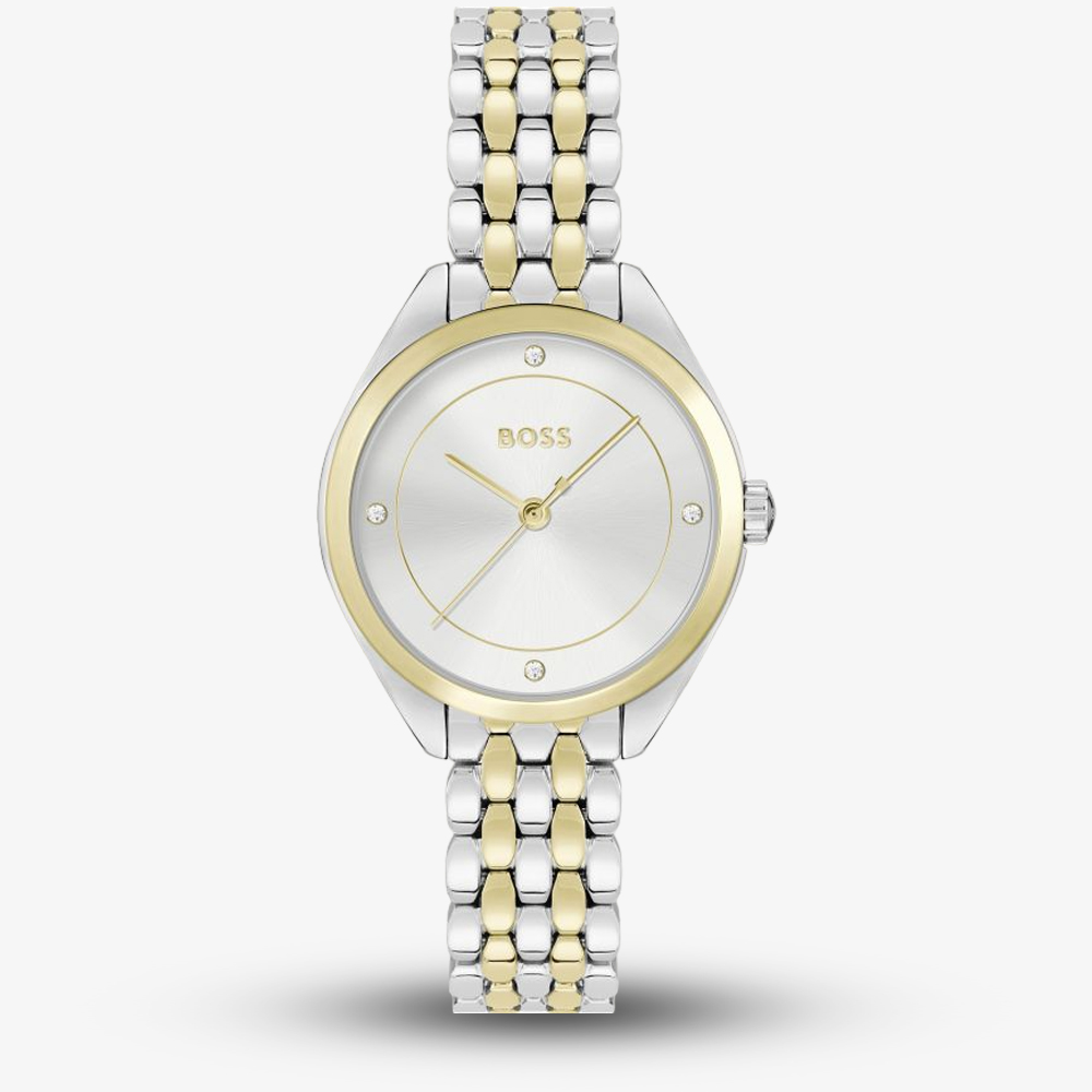 House of Watches - BOSS Mae Two Tone Crystal Watch 1502724