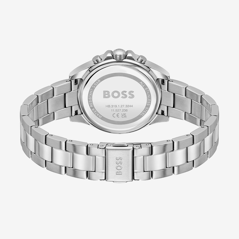 BOSS Ladies Alley Lux Crystal Pink Dial Quartz Watch 1502825