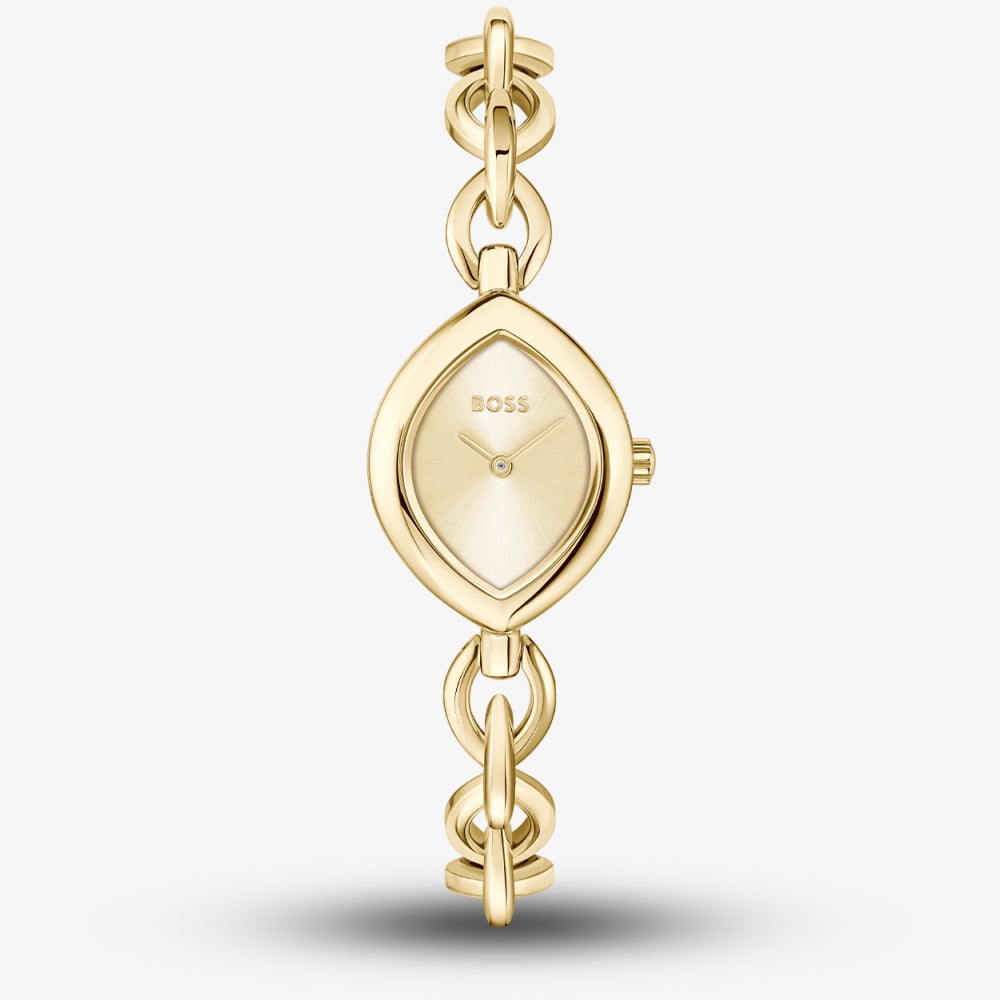 House of Watches - BOSS Ladies Fiora Gold Plated Bracelet Watch 1502839