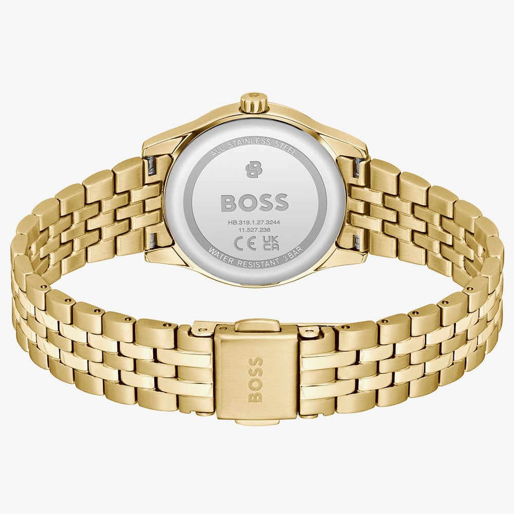 BOSS Ladies Graceful Mina Gold Plated Bracelet Watch 1502843