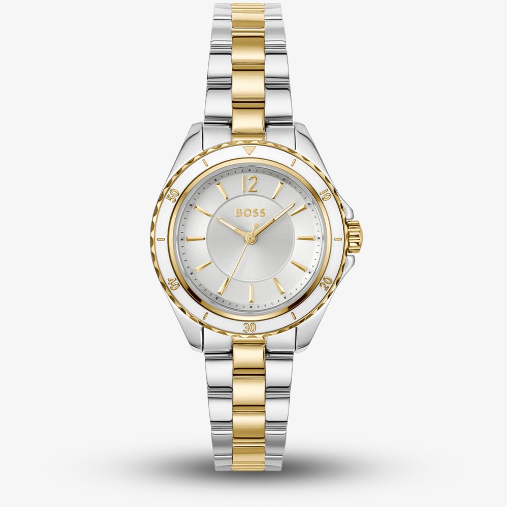House of Watches - BOSS Ladies Sage Aqua Two Colour Bracelet Watch 1502848