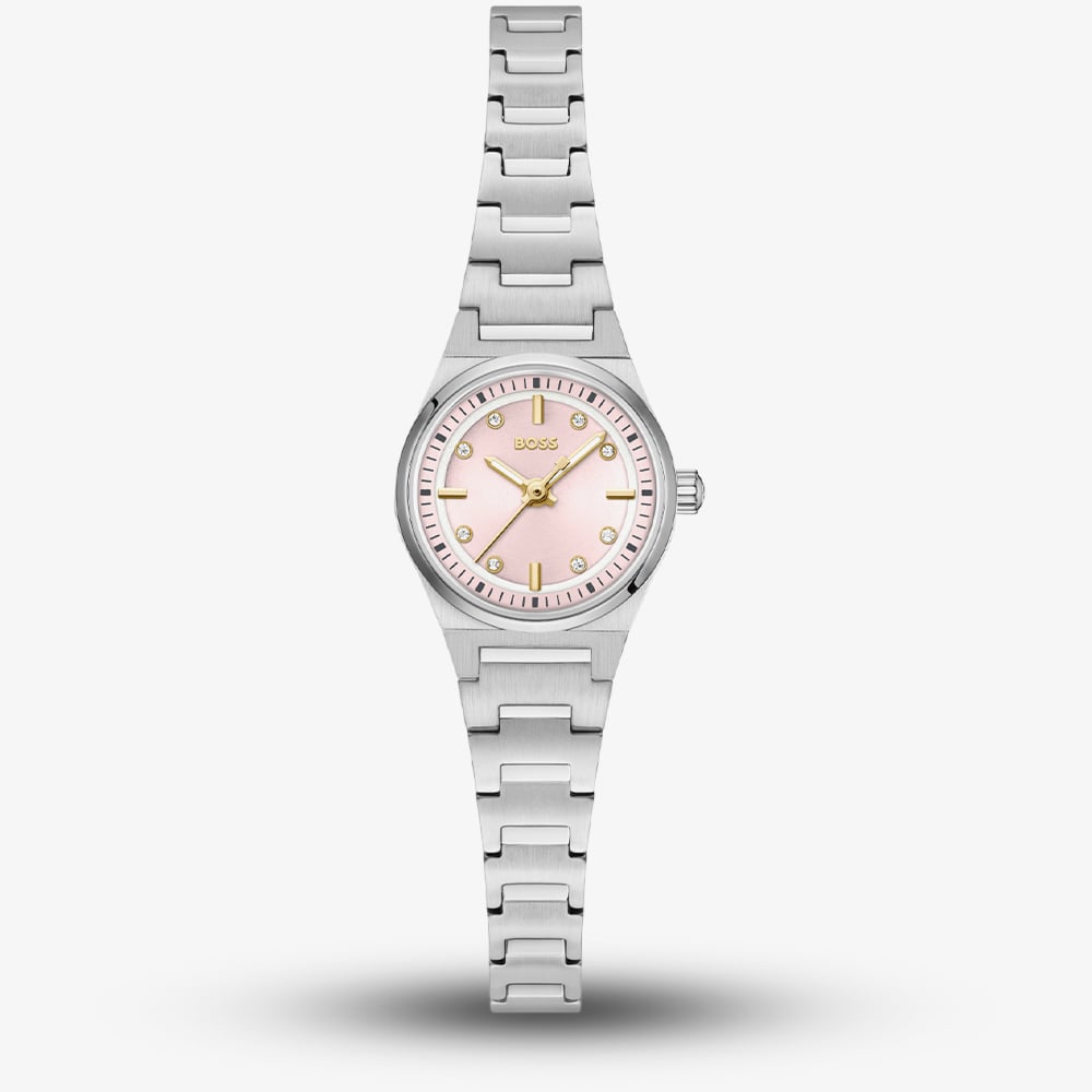 House of Watches - BOSS Ladies Candor Gracey Pink Dial Bracelet Watch 1502860