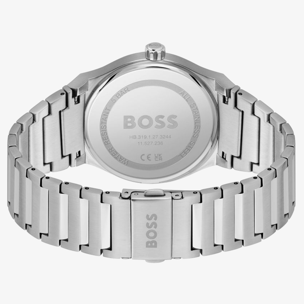 BOSS Candor Silver & Green Watch 1514079