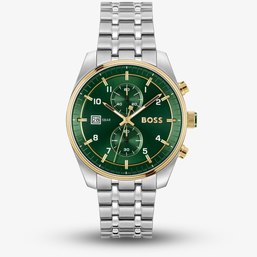 House of Watches - BOSS Skytraveller Chronograph Green Watch 1514195
