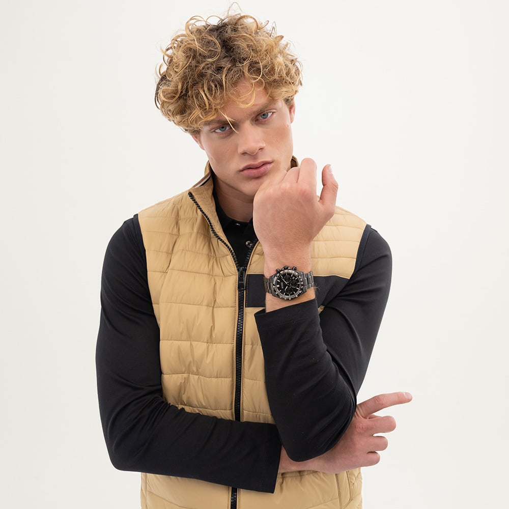 BOSS Mens Hero 2.0 Black Chronograph Watch 1514271