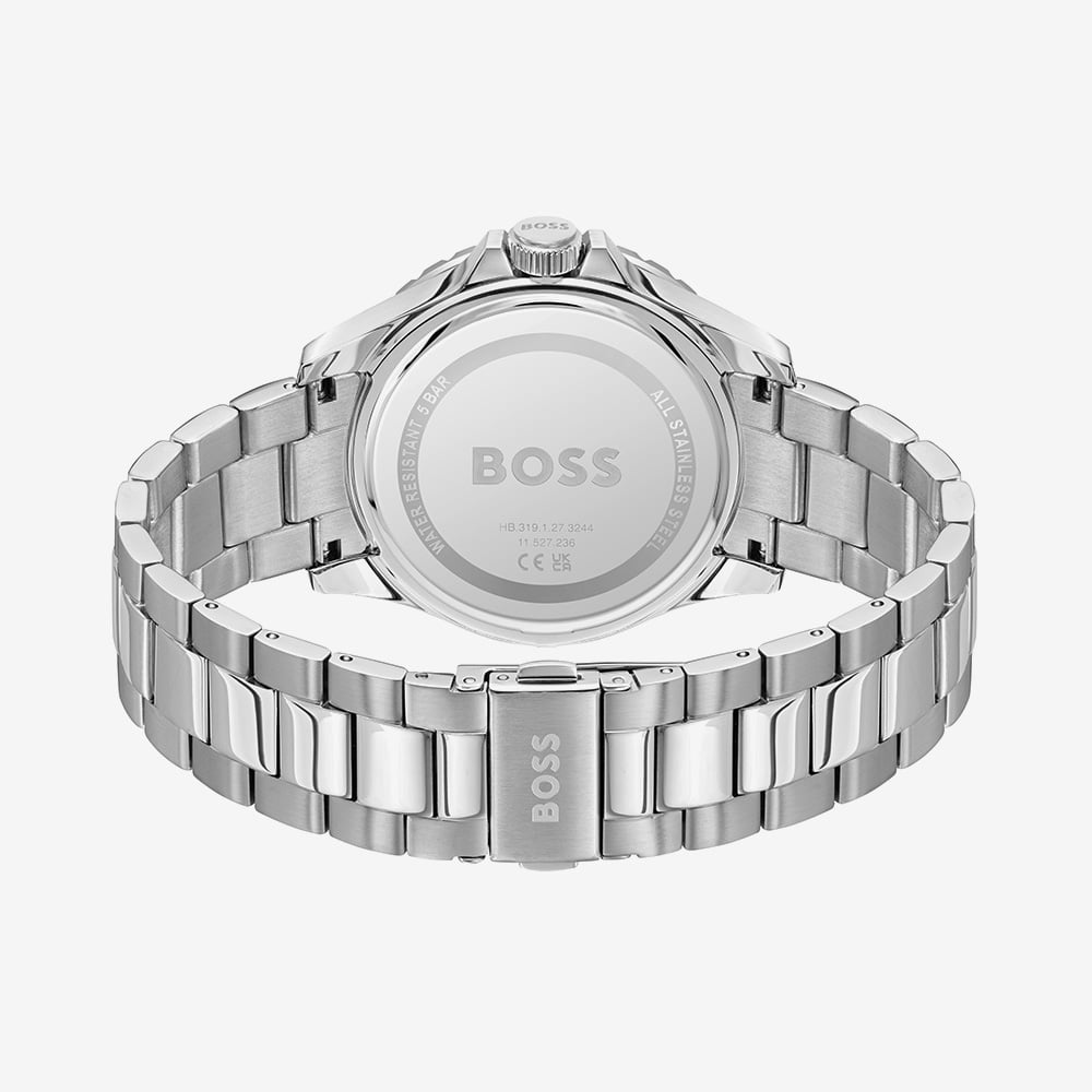 BOSS Mens Troper Sport Black Dial Red Bezel Watch 1514304