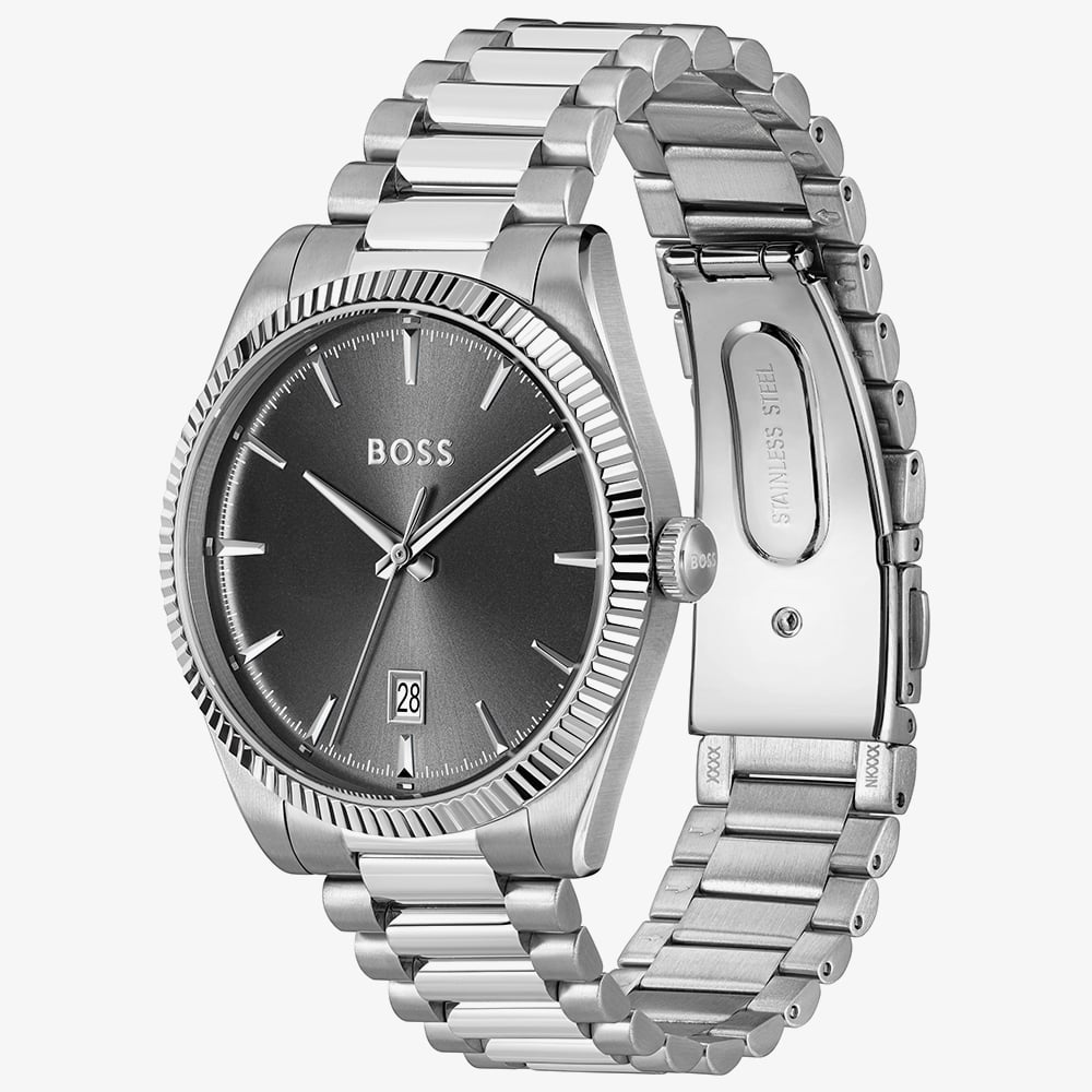 BOSS Mens Cheswick Grey Bracelet Watch 1514310