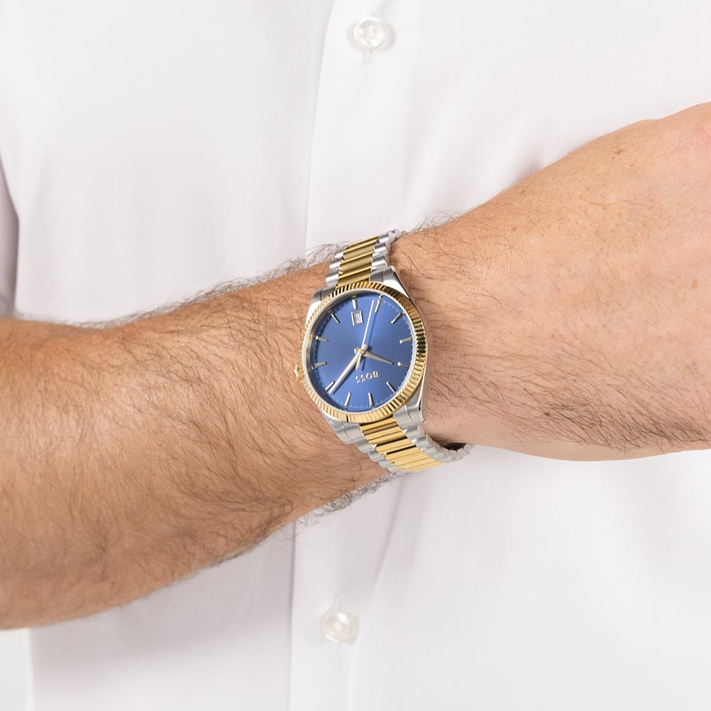BOSS Mens Cheswick Two Colour Bracelet Watch 1514311