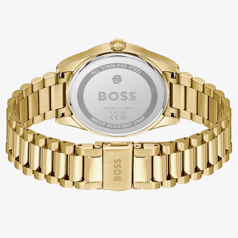 BOSS Mens Cheswick Black & Gold Bracelet Watch 1514312