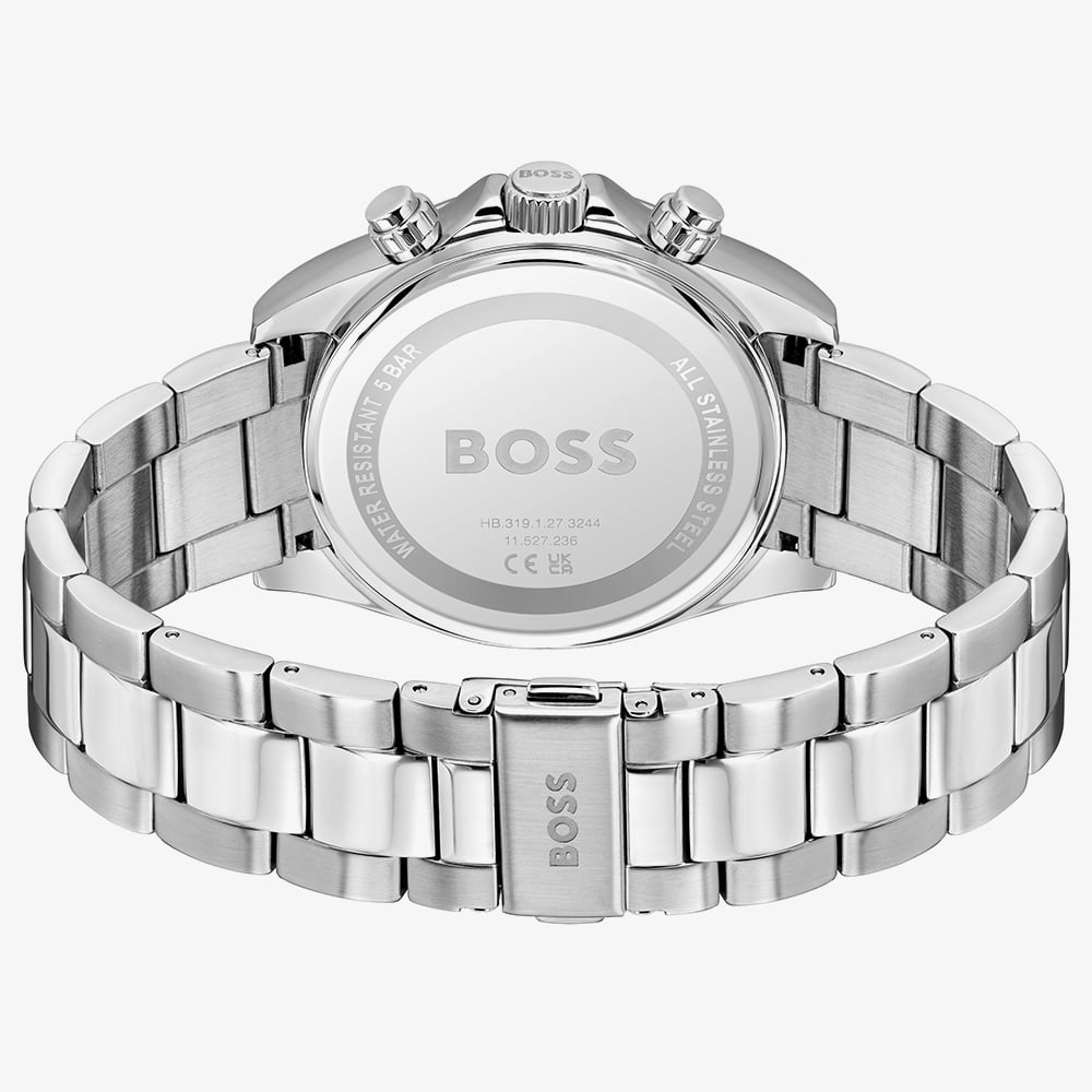 BOSS Mens Hero 2.0 Chronograph Blue Bracelet Watch 1514315
