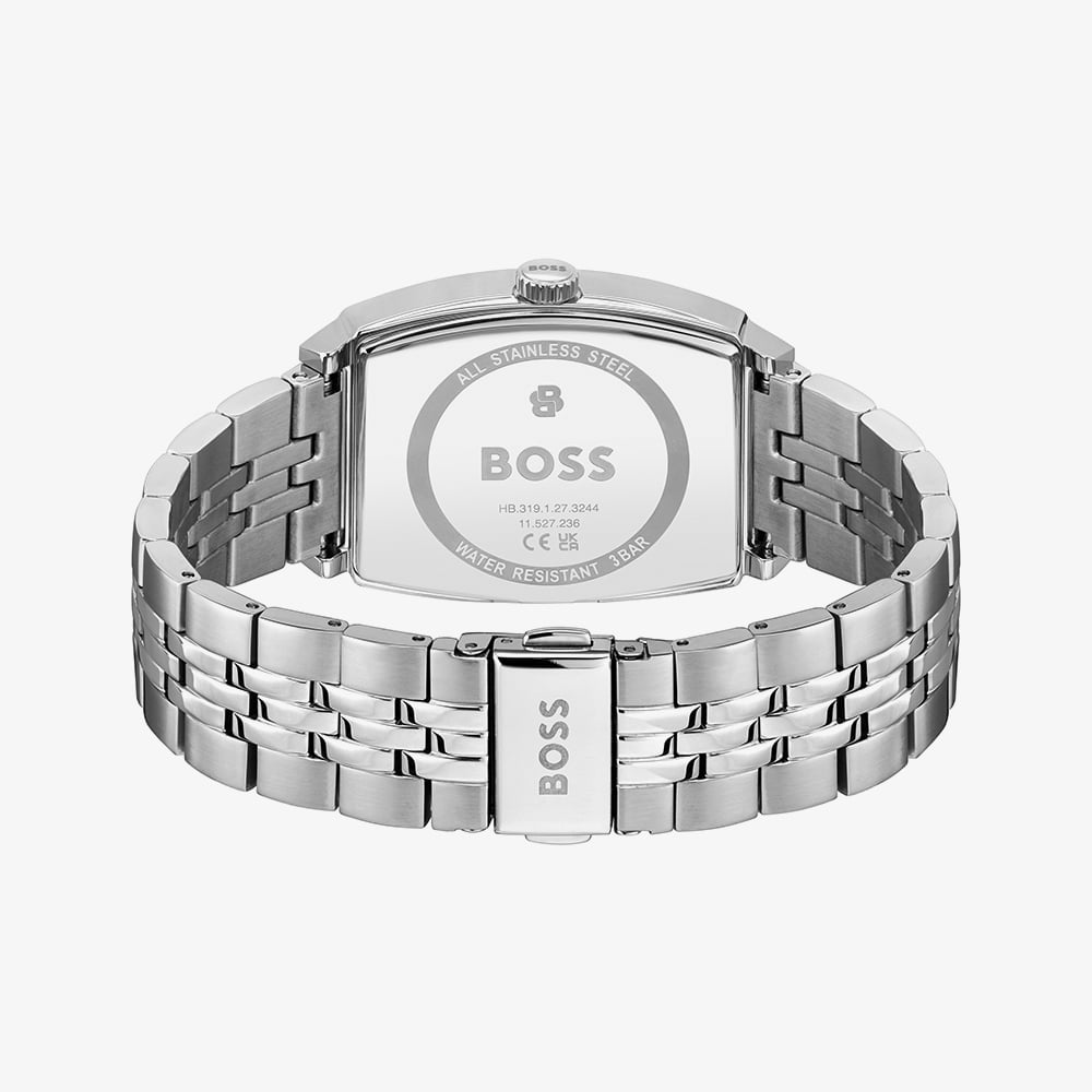 BOSS Mens Principle Arc Black Dial Bracelet Watch 1514353