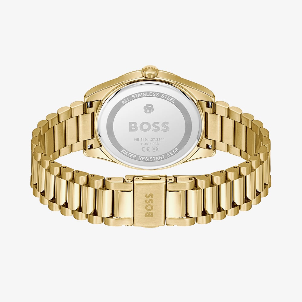 BOSS Mens Cheswick Golden Green Dial Bracelet Watch 1514355