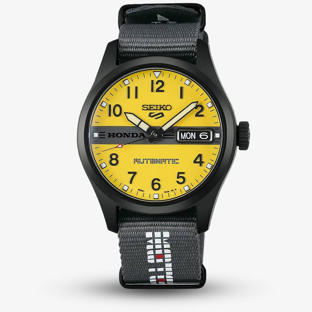 Seiko Mens Limited Edition 5 Sports x Honda Motocompo Fabric Strap Watch HDB010K1 - Image 3