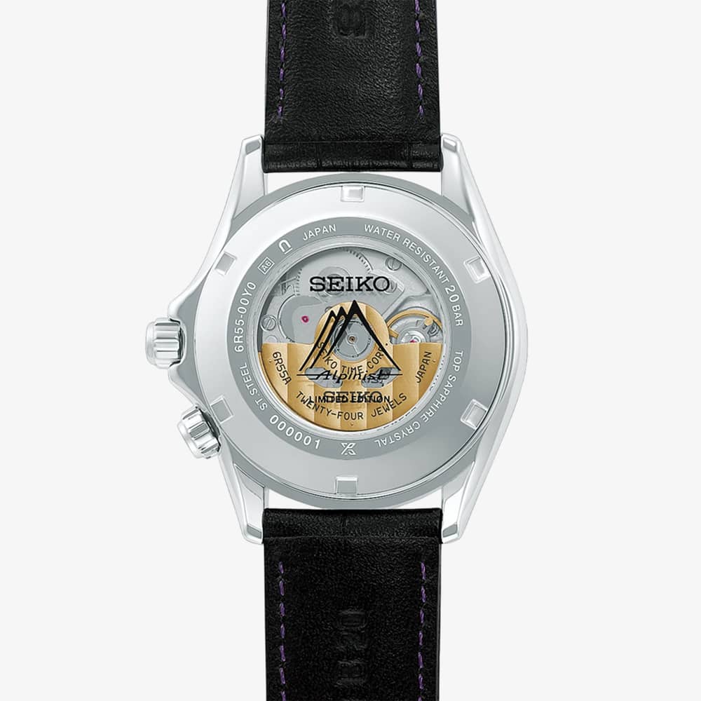 Seiko Mens Limited Edition Prospex Alpinist 145th Anniversary Purple Dial Strap Watch HBC006J1
