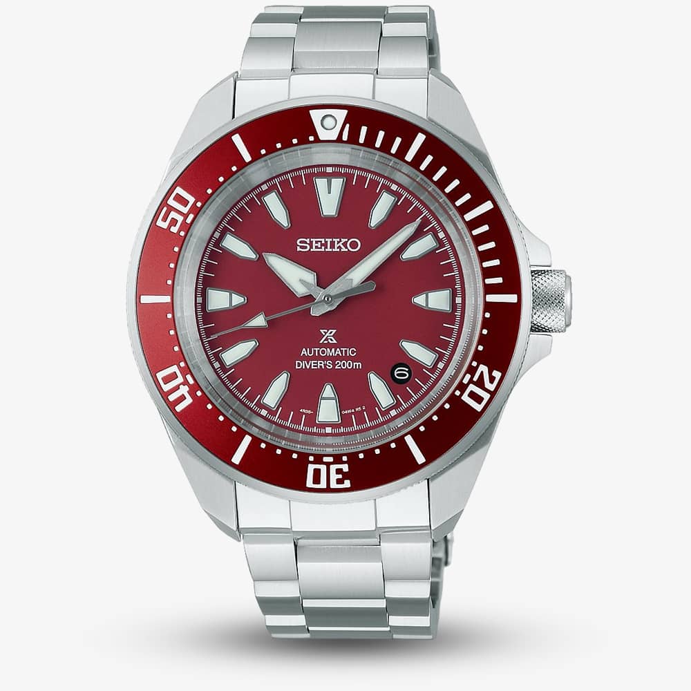 Seiko Prospex Samurai 4R Red Automatic Watch