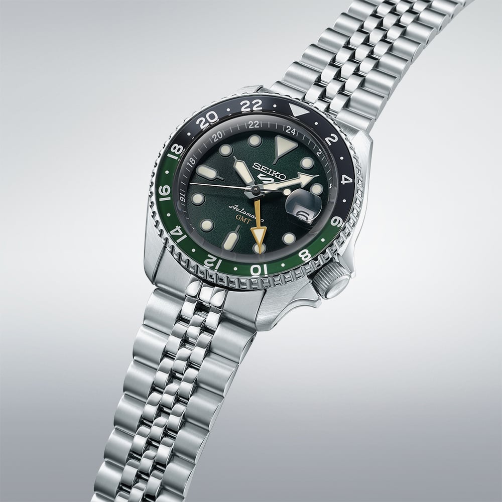Seiko 5 Sports SKX Series GMT Green Dial Watch SSK035K1