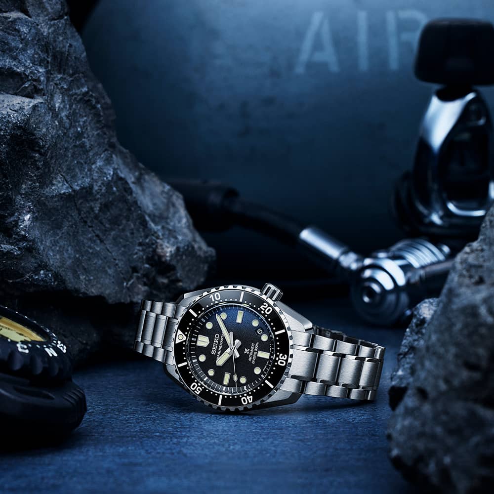 Seiko Prospex Marinemaster 1968 Heritage Black Divers Watch SLA079J1