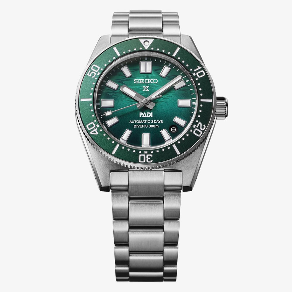 Seiko Mens Special Edition Prospex 1965 Heritage Divers PADI Green Watch SPB501J1
