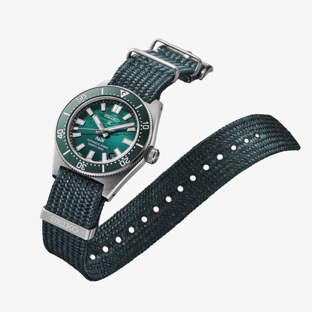 Seiko Mens Special Edition Prospex 1965 Heritage Divers PADI Green Watch SPB501J1