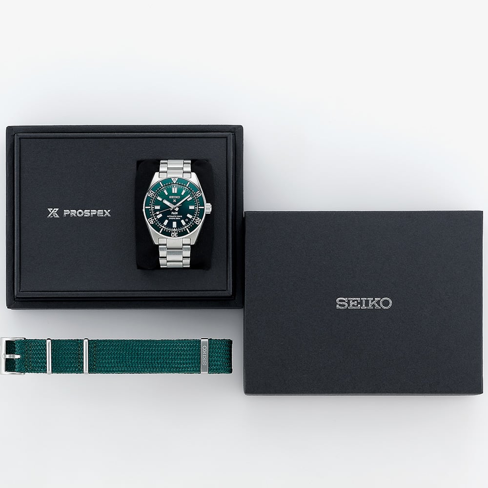 Seiko Mens Special Edition Prospex 1965 Heritage Divers PADI Green Watch SPB501J1