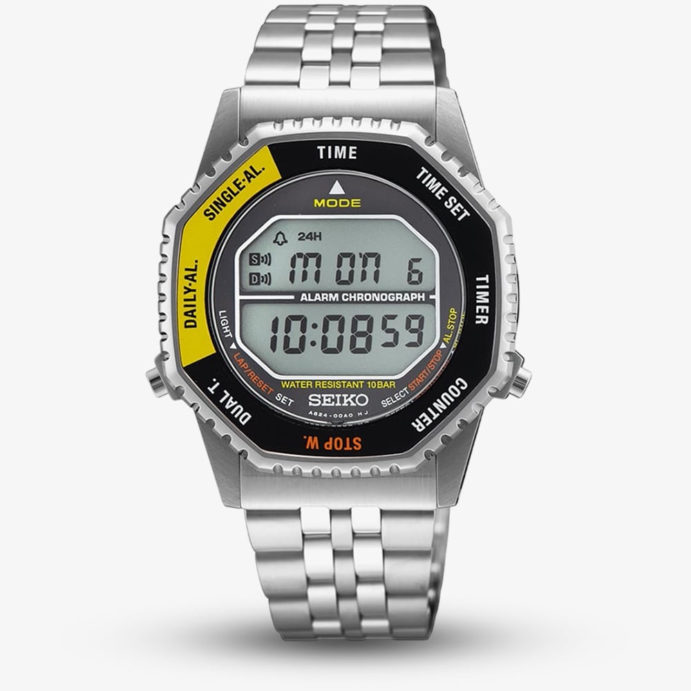 House of Watches - Seiko Digital Yellow & Black Bracelet Watch SMGG17P1