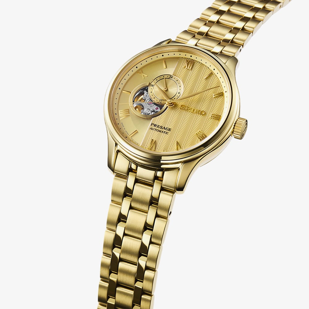 Seiko Mens Presage Zen Garden Kyoto Golden Age Watch SSA468J1
