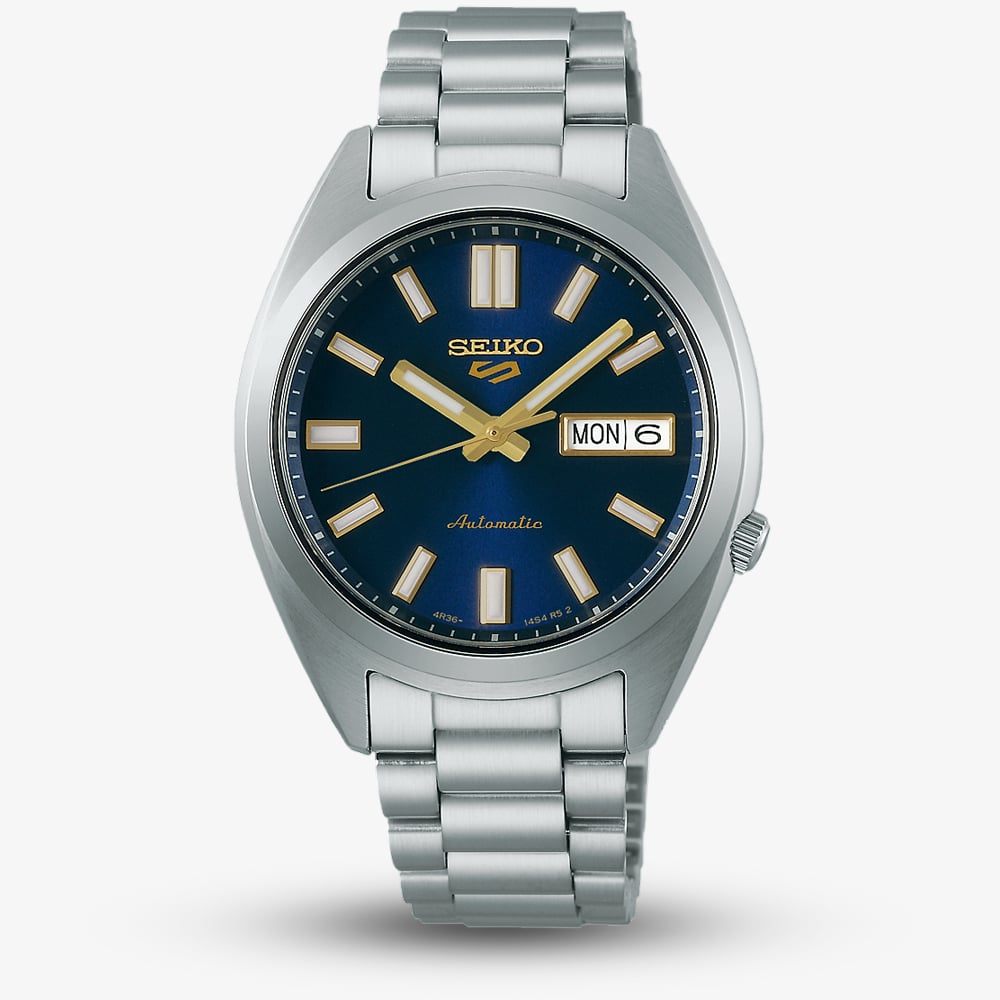 Seiko SRPL59K1 Mens 5 Sports SNX Vintage Gold Dial Watch